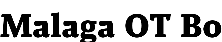 Malaga OT Bold Font Download Free